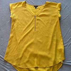 Express yellow blouse medium